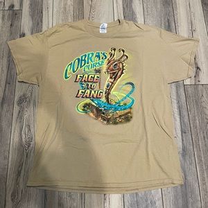 Vintage Y2K Busch Gardens Cobra's Curse Double Sided Shirt Mens XLRoller Coaster